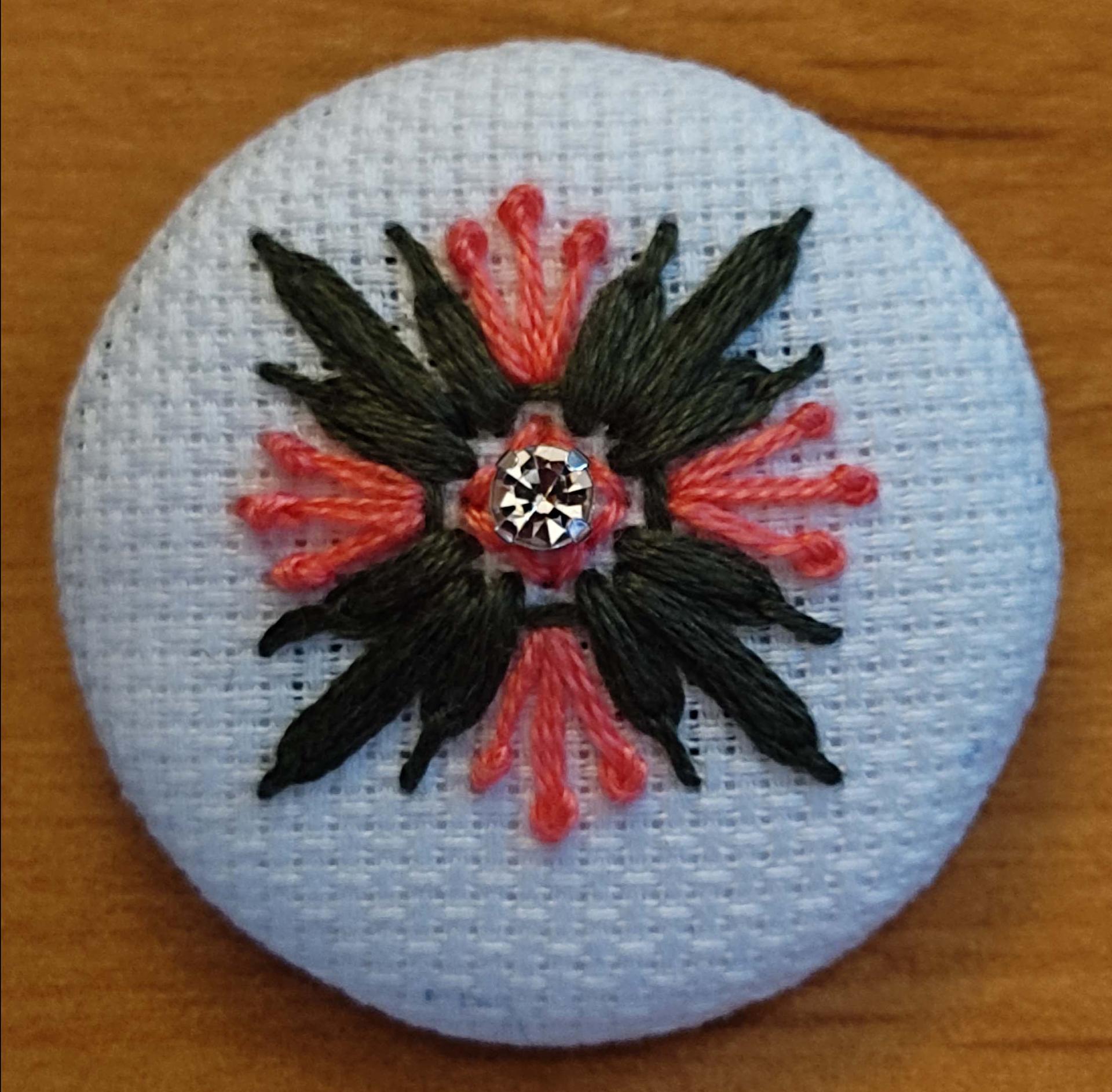 4 mini broches feuilles