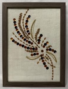 Tableau epi de ble marron